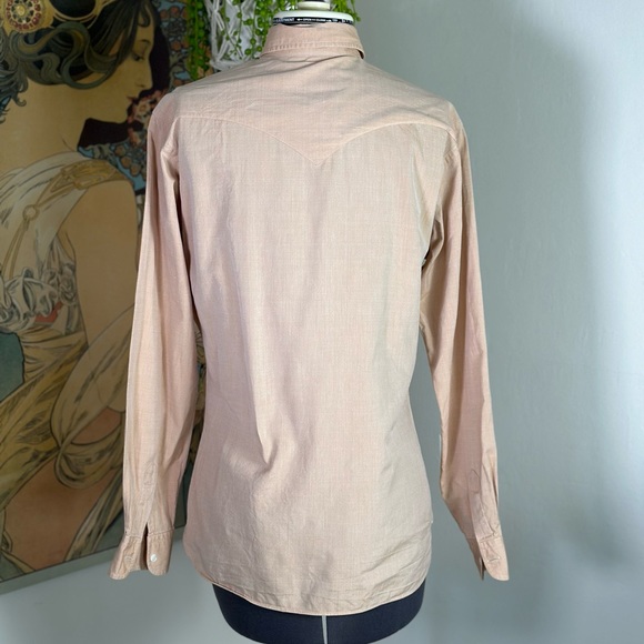 Women’s Vintage M.L. Leddy’s Custom Handmade Cotton Button Down Western Top‎ - Picture 4 of 8
